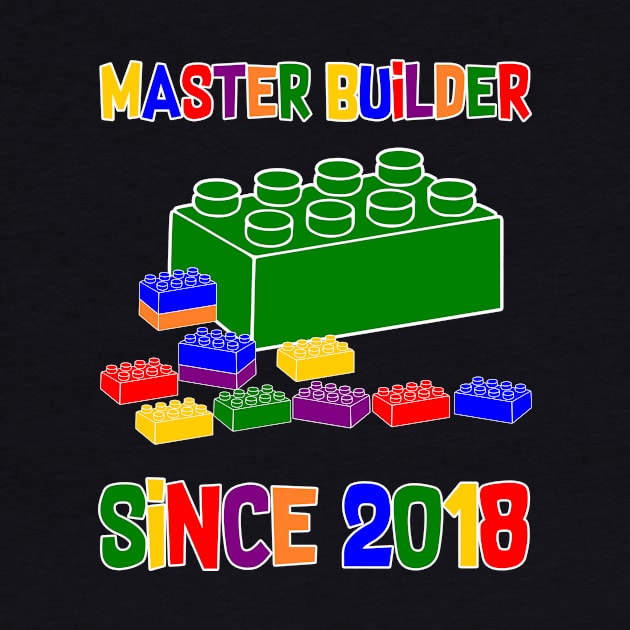 Master Builder Tee Block Building Gift Funny Building Brick Building Blocks Birthday Tee Retro Vintage Builder by inksplashcreations